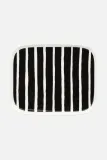 Тарелка сервировочная Marimekko z kamionki, каменная керамика, овальная, 12 15 см, чёрная — фото 1