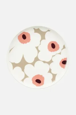 Тарелка закусочная Marimekko, каменная керамика, 20 см, разноцветная