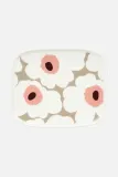Тарелка сервировочная Marimekko z kamionki, каменная керамика, овальная, 12 15 см, разноцветная — фото 1