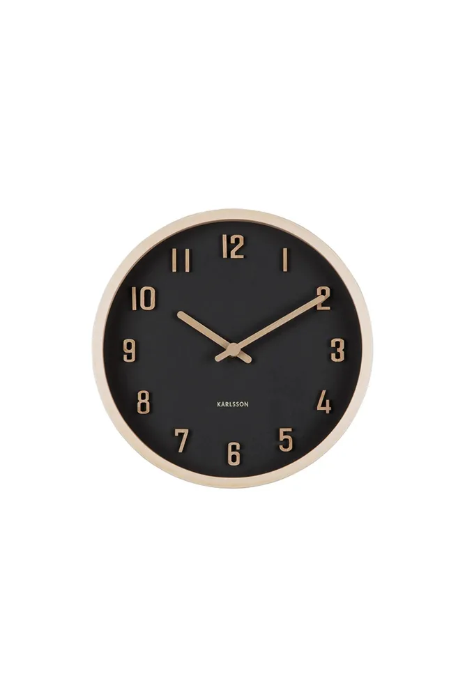 Настенные часы Karlsson KA6116BK, дерево, 22 см