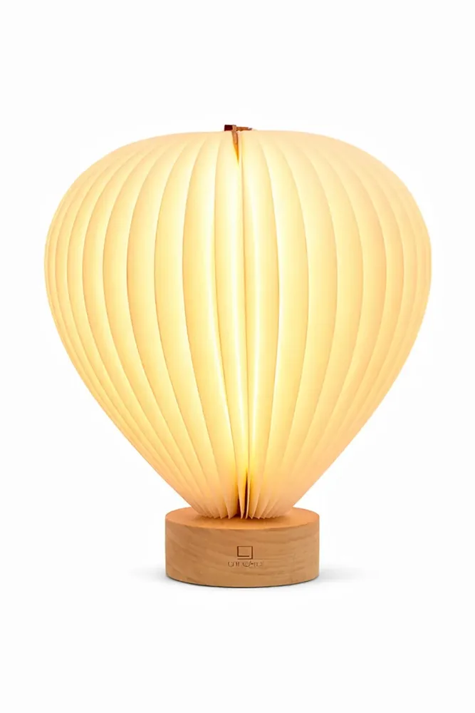 Настольная лампа Gingko Design bezprzewodowa papieru 18,2 x 7,2 x, дерево, LED, бежевый