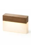 Настольная лампа Gingko Design bezprzewodowa drewna orzechowego 8 x 2,5 x, дерево, LED, белый — фото 2