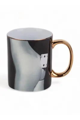 Кружка Seletti, фарфор, 1 200 мл, чёрный
