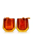 Стакан Viski, whiskey ze szkla V11188, 270 мл, стекло, оранжевый — фото 2