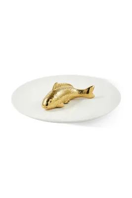Тарелка сервировочная Pols Potten z porcelany, фарфор, 40 см, белая
